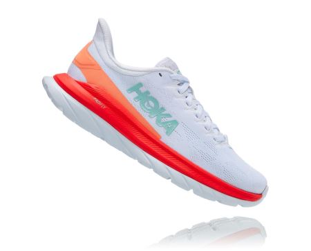 Hoka Mach 4 Dama - Adidasi Alergare Pe Drum Albi | RO-J5qmSPJ